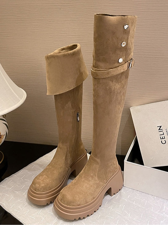 Chestnut Rider Overknee Boots