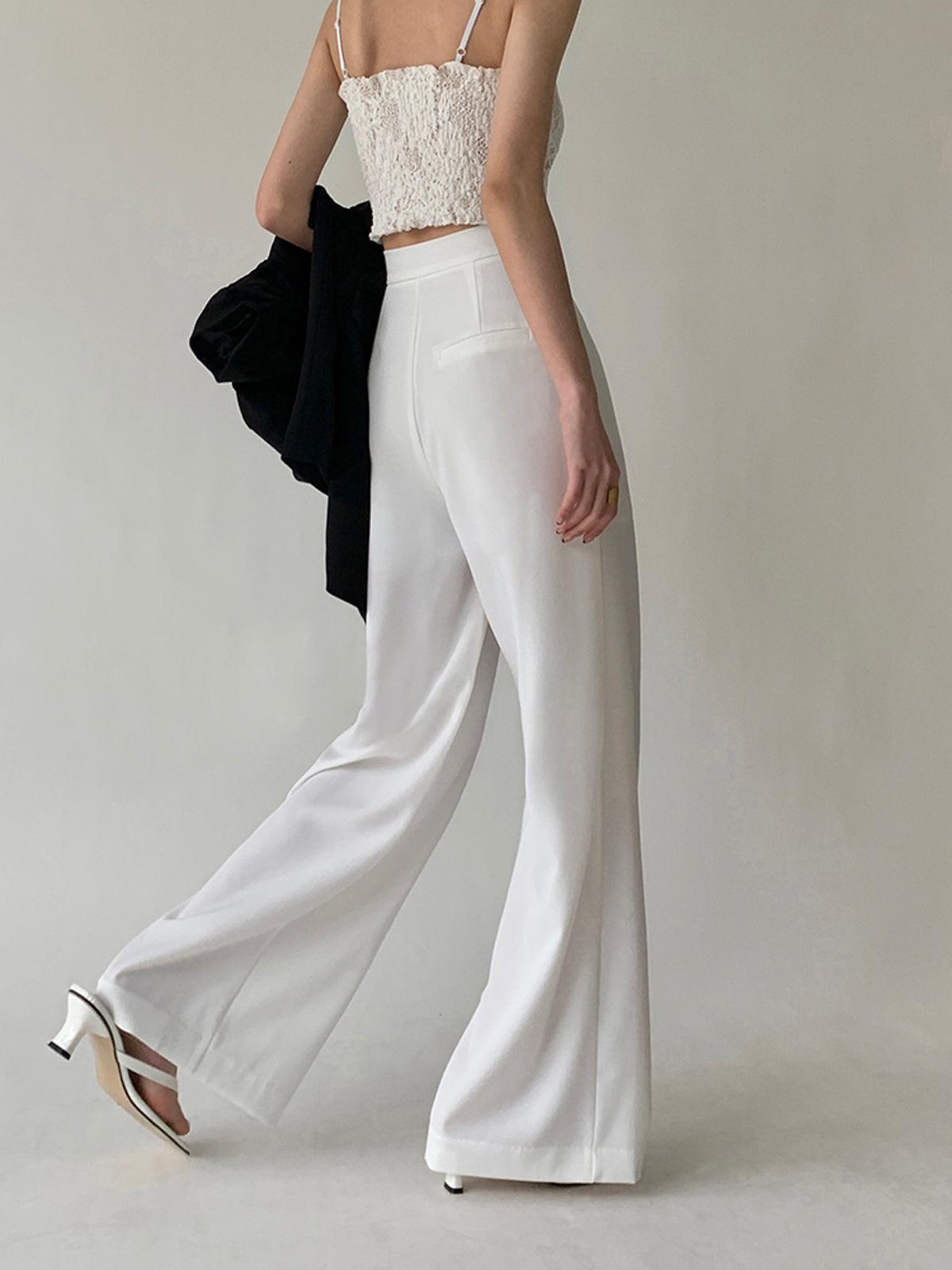 Tie Waist Wide Leg Pants