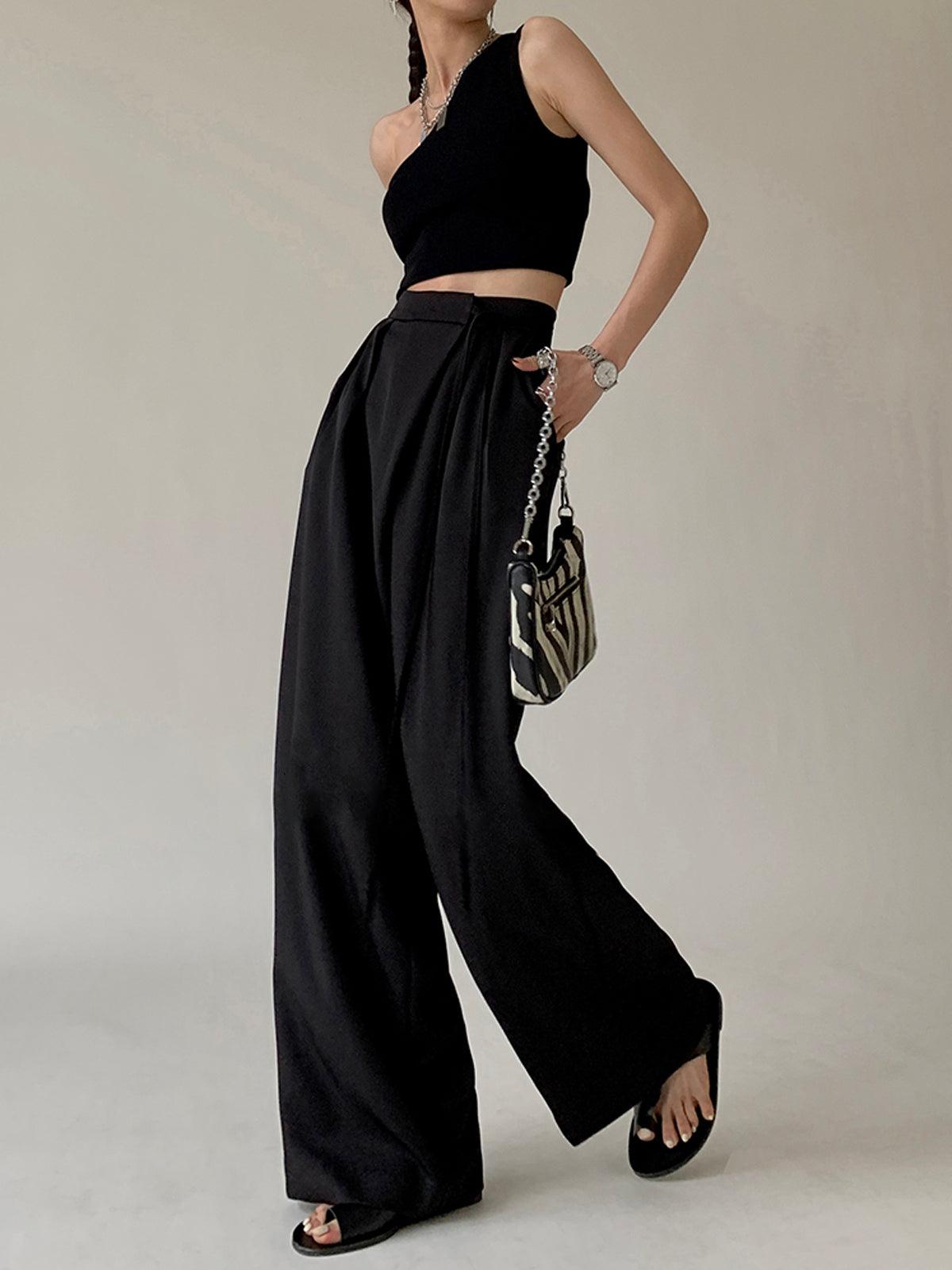 Tie Waist Wide Leg Pants