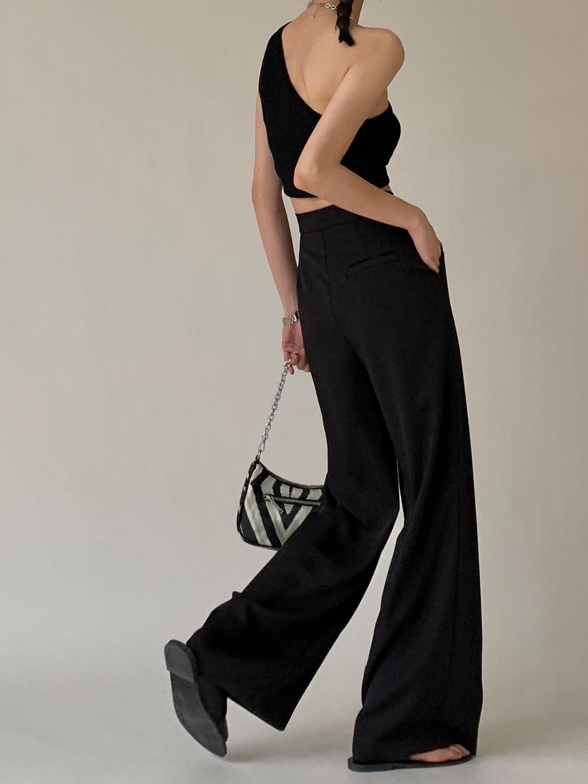 Tie Waist Wide Leg Pants