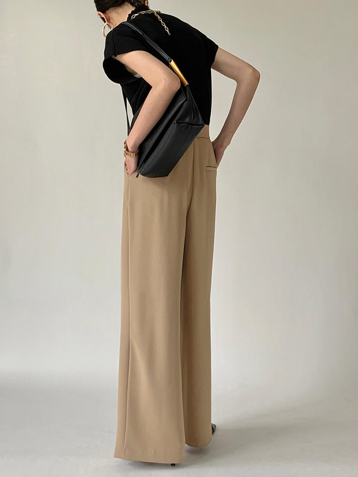 Tie Waist Wide Leg Pants