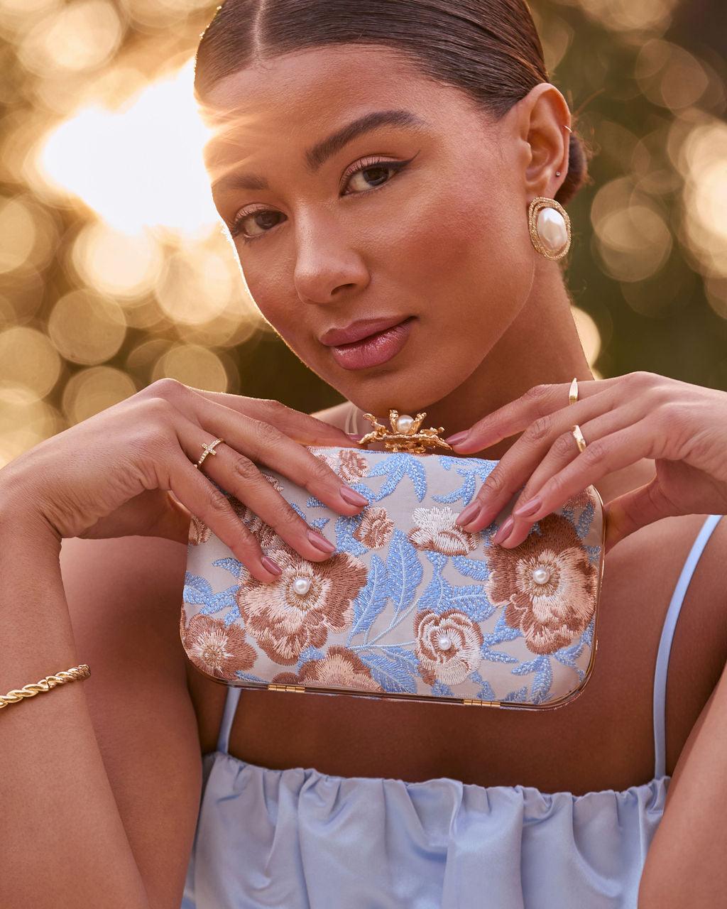 Freesia Bloom Hard Clutch